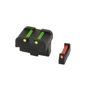 Fiber Optic Handgun Sight Set for G./Dragonfly/Mantis/ACP/Scorpion - Black [APS]